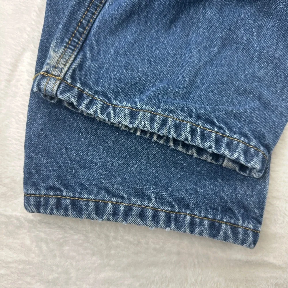 Guide Gear Flannel Lined Jeans Womens 14‎ Blue Straight VTG Plaid Cotton Denim